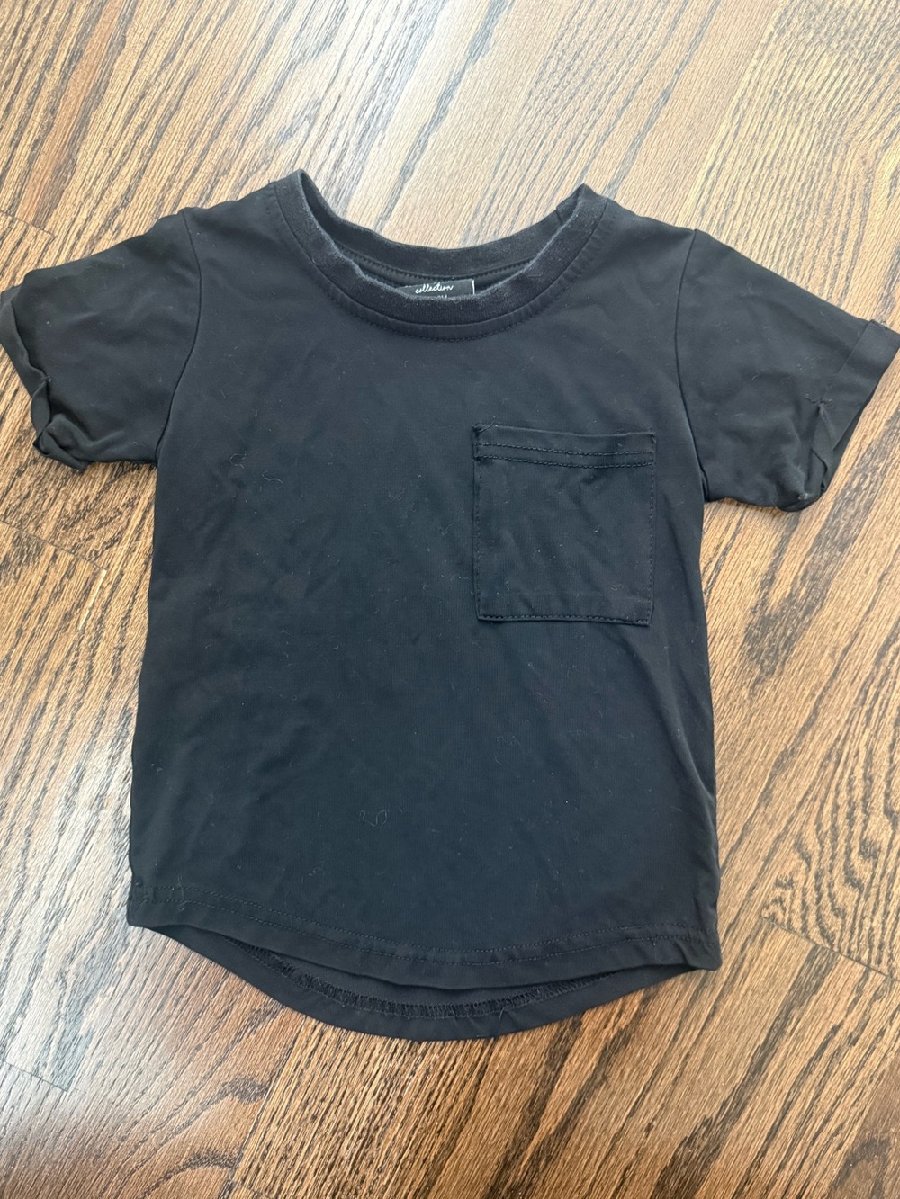 Little Bipsy Black Short-Sleeve Pocket Tee